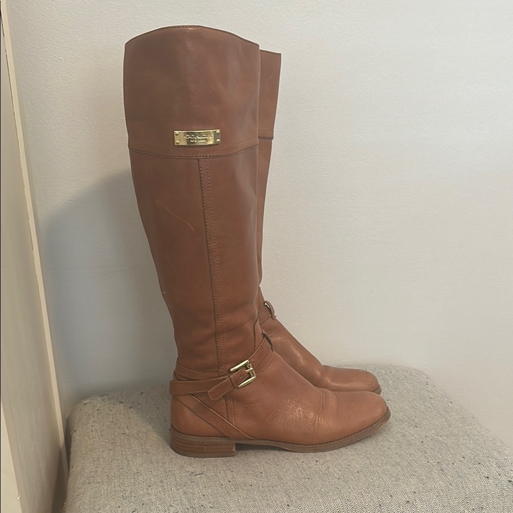 Brown Leather Riding Boots - Picture 3 of 6
